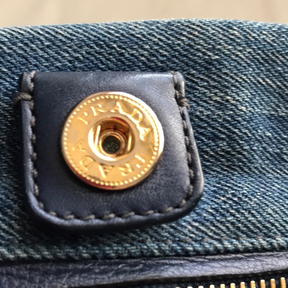 Authentic Prada Denim Tote Bag - Picture 6 of 16